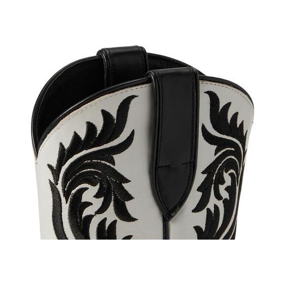 Ariat Antonia Embroidered Pull On Western Womens Boot Black White US 8 NWT - Picture 3 of 8